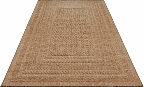 NORTHRUGS, NORTHRUGS Teppich »Limonero«, rechteckig, 6 mm Höhe, In-und Outdoor geeignet, Wohnzimmer, Balkon, Terrasse, Garten, Strapazierfähig und pflegeleicht, Flachgewebe, NORTHRUGS Teppich »Limonero«, rechteckig, 6 mm Höhe, In-& Outdoor, Flachgewebe, Sisal Optik, Skandi, Garten, Wohnzimmer