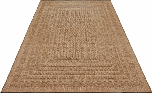 NORTHRUGS, NORTHRUGS Teppich »Limonero«, rechteckig, 6 mm Höhe, In-und Outdoor geeignet, Wohnzimmer, Balkon, Terrasse, Garten, Strapazierfähig und pflegeleicht, Flachgewebe, NORTHRUGS Teppich »Limonero«, rechteckig, 6 mm Höhe, In-& Outdoor, Flachgewebe, Sisal Optik, Skandi, Garten, Wohnzimmer