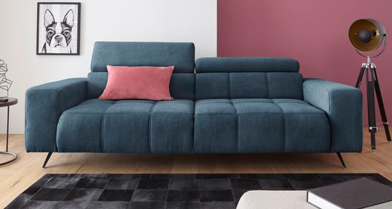 DOMO collection, DOMO collection 2-Sitzer, DOMO collection 2-Sitzer »Trento, mit Kufenfuss oder Einzelfuss«, wahlweise mit Kopfteilverstellung und in zwei Grössen erhältlich