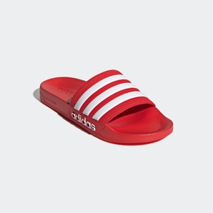 adidas, adidas Adilette Shower Slides Herren rot 2022 UK 8 | EU 42 Badeschuhe & Sandalen, Adidas Adilette Damen und Herren rot-weiss