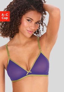 Vivance Bralette-BH, ohne Bügel aus transparentem Soft-Mesh, transparente Unterwäsche