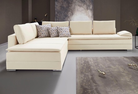 INOSIGN, INOSIGN Ecksofa, mit Bettfunktion 180 cm, Dauerschlaffunktion, INOSIGN Ecksofa »Night & Day L-Form mit Dauer-Schlaffunktion mit Armlehne«, 6380334563803345