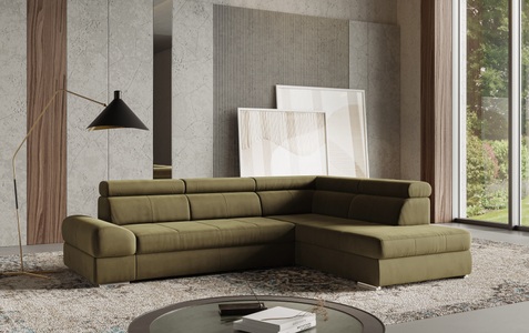 SIT&MORE, sit&more Ecksofa »Broadway L-Form«, mit verstellbaren Kopfteilen, wahlweise mit Bettfunktion, sit&more Ecksofa »Broadway L-Form«, mit verstellbaren Kopfteilen, wahlweise mit Bettfunktion