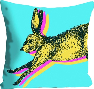 queence Dekokissen »Funny Bunny«, (1 St.), mit einem funkigen Hasen