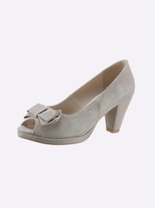 undefined, Peeptoe in sand von Andrea Conti, Andrea Conti Peeptoepumps