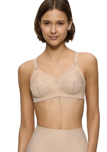 Triumph Bügelloser BH »Doreen + Cotton 01 N«, Cup B-E, ungepolsterte Cups, Lochstickerei