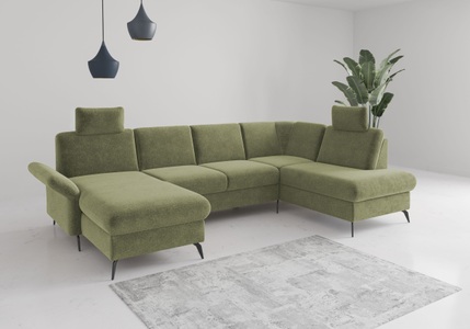 Home affaire Wohnlandschaft »Rochelle«, wahlweise mit Bettfunktion, Bettkasten und Armteilverstellung