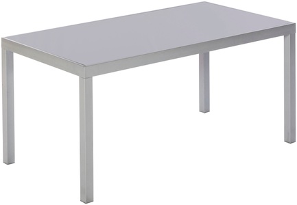 Merxx, Gartentisch »Taviano«, Aluminium, 150x90 cm, silberfarben, MERXX Gartentisch »Taviano« Tisch 90x150 cm, Aluminium, Sicherheitsglas