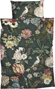 Casatex, CASATEX Bettwäsche »Botanical Bettwäsche in Satin Qualität, florale Bettwäsche«, (3 tlg.), CASATEX Bettwäsche »Botanical in Gr. 135x200, 155x220 oder 200x200 cm«, Bettwäsche aus Baumwolle, geblümte Bettwäsche in Satin-Qualität