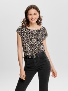 ONLY, Only Blusenshirt »VIC«, ONLY Shirtbluse »ONLVIC S/S AOP TOP NOOS PTM« mit Allover Druck