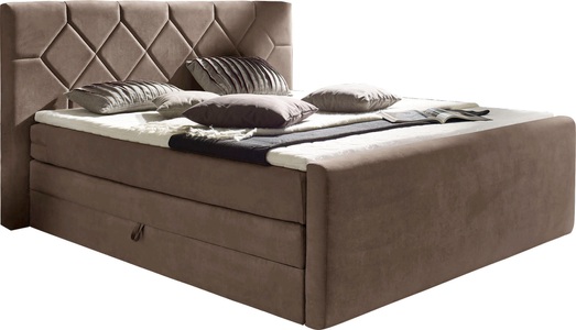 PLACES OF STYLE, Places of Style Boxspringbett »Atlanta«, inklusive Topper und Bettkasten, Places of Style Boxspringbett »Atlanta«, inklusive Topper und Bettkasten
