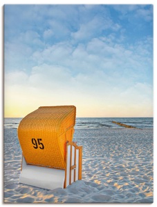 Artland, Artland Wandbild »Ostsee7 - Strandkorb«, Artland Wandbild »Ostsee7 - Strandkorb«, Strand, (1 St.), als Alubild, Outdoorbild, Leinwandbild, Poster in verschied. Grössen