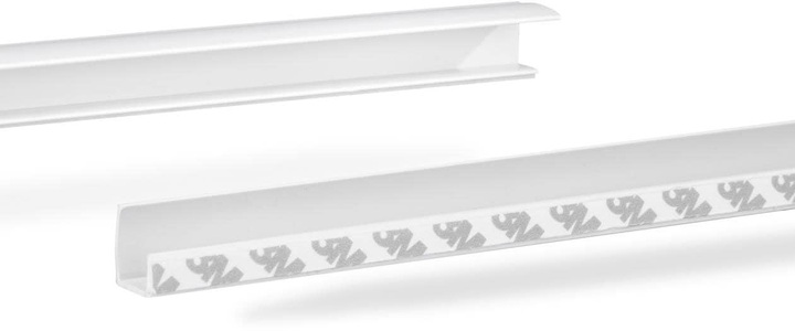 LICHTBLICK ORIGINAL, LICHTBLICK ORIGINAL Seitenführungsschienen »Seitenschiene für Rollo, selbstklebend, Länge 150 cm, kürzbar«, (2 St.), Kunstoffprofil zur Seitenführung von Verdunkelungsrollos., LICHTBLICK ORIGINAL Seitenführungsschienen »Seitenschiene für Rollo, selbstklebend, Länge 150 cm, kürzbar«, (2 St.), Kunstoffprofil zur Seitenführung von Verdunkelungsrollos.