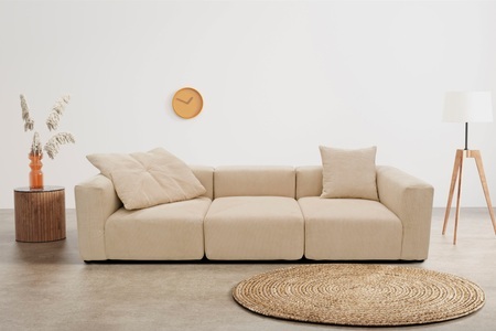 RAUM.ID, RAUM.ID Big-Sofa »Gerrid«, Cord-Bezug, bestehend aus Modulen: 2 Eck- und ein Mittelelement, RAUM.ID Big-Sofa »Gerrid«, Cord-Bezug, bestehend aus Modulen: 2 Eck- und ein Mittelelement