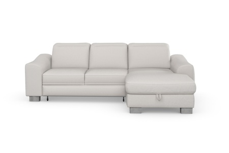 SIT&MORE, sit&more Ecksofa »Durness«, mit Federkern und hochwertigen Edelstahlfüssen, wahlweise mit Kopfteilverstellung, Bettfunktion und Bettkasten oder mit Bettfunktion und Bettkasten, sit&more Ecksofa »Dundee L-Form«, mit Federkern und Edelstahlfüssen, wahlweise mit Kopfteilverstellung