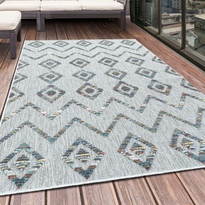 Ayyildiz Teppiche, Ayyildiz Teppiche Teppich, rechteckig, 8 mm Höhe, Flachflor mit Hoch-Tief-Struktur, In-und Outdoor geeignet, Ayyildiz Teppiche Teppich »BAHAMA 5152«, rechteckig, 8 mm Höhe, Flachflor mit Hoch-Tief-Struktur, In-und Outdoor geeignet