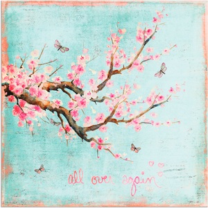 Artland, Artland Wandbild »Er ist wieder da«, Artland Leinwandbild »Er ist wieder da«, Blumen, (1 St.), auf Keilrahmen gespannt