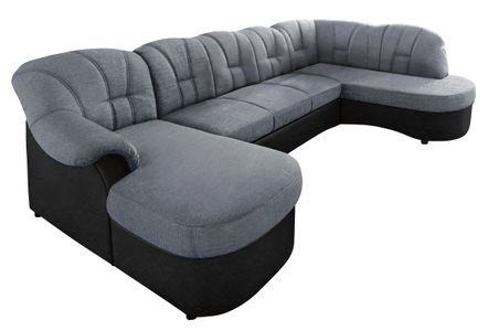 DOMO collection, DOMO collection Wohnlandschaft, DOMO collection Wohnlandschaft »Flores auch in Leder-Bezug, B/T/H: 293/180/86 cm, U-Form« wahlw. mit Bettfunktion, wahlw. mit Federkern, Unser Dauertiefpreis
