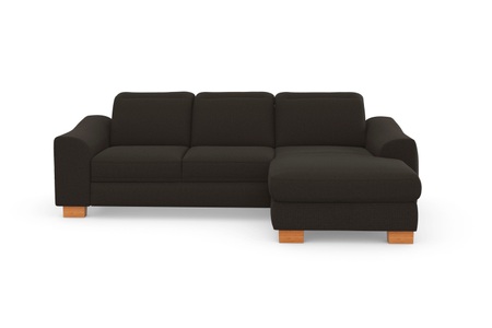 SIT&MORE, sit&more Ecksofa »Durness«, mit Federkern und hochwertigen Massivholzfüssen, wahlweise mit Kopfteilverstellung, Bettfunktion und Bettkasten oder mit Bettfunktion und Bettkasten, sit&more Ecksofa »Dundee L-Form«, mit Federkern und Massivholzfüssen, wahlweise mit Kopfteilverstellung