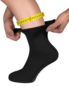 FußGut, Fussgut Gesundheitssocken »Sensitiv Elegant Socken XXL«, (1 Paar), Weitschaft, Rollbund, Sensitivsocken , Gr. 43-46