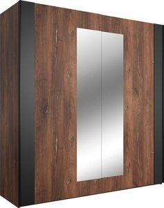 INOSIGN, INOSIGN Schwebetürenschrank »Sigma«, mit Spiegelflächen auf beiden Türen, INOSIGN Schwebetürenschrank »Sigma, Breite 200 cm, moderner Kleiderschrank, Made in Europe«, Wäscheschrank mit Spiegel, Garderobe mit durchdachter Inneneinteilung