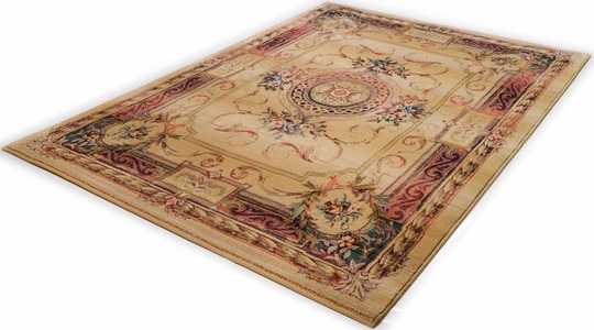 Theko®die Markenteppiche, Webteppich Swen Theko®die Markenteppiche Beige, THEKO Teppich »Gabiro 856«, rechteckig, 10 mm Höhe, Kurzflor, Orient-Optik, ideal im Wohnzimmer & Schlafzimmer