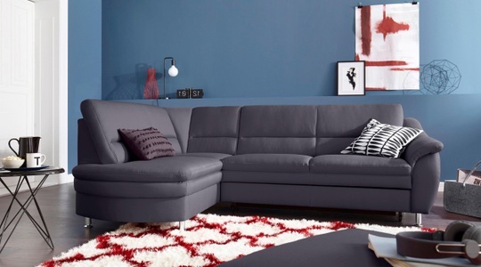 SIT&MORE, sit&more Ecksofa, sit&more Ecksofa »Cardoso L-Form«, mit Federkern, wahlweise mit Bettfunktion und Schubkasten