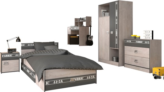 Parisot Jugendzimmer-Set »Fabric 11«, (6-teilig)