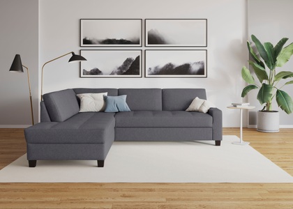 DOMO collection, DOMO collection Ecksofa »Florentina«, wahlweise mit Bettfunktion, DOMO collection Ecksofa »Florentina L-Form«, wahlweise mit Bettfunktion, mit Kontrastnaht