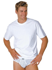 Schiesser, Schiesser Unterziehshirt (2 Stück) schlichte Basic-Shirts in Top-Markenqualität, Shirt kurzarm Jersey 2er-Pack rundhals weiß - American T-Shirt M