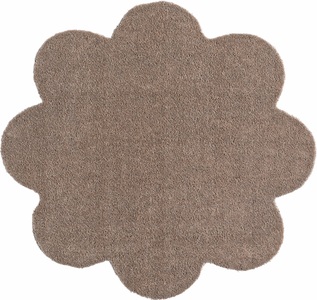 Hanse Home, Fussmatte, Blume, Hanse Home, »Deko Soft«, waschbar, getuftet, HANSE Home Fussmatte »Deko Soft, Türmatte«, blumenförmig, 7 mm Höhe, waschbar, Unifarben Design, Rutschfest,Robust, Pflegeleicht, Saugfähig
