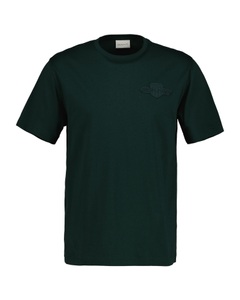 Gant, Gant T-Shirt »REG TONAL SHIELD SS T-SHIRT« Stickerei, Rundhals, regular fit