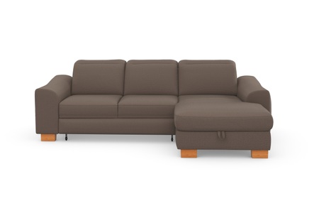 SIT&MORE, sit&more Ecksofa »Durness«, mit Federkern und hochwertigen Massivholzfüssen, wahlweise mit Kopfteilverstellung, Bettfunktion und Bettkasten oder mit Bettfunktion und Bettkasten, sit&more Ecksofa »Dundee L-Form«, mit Federkern und Massivholzfüssen, wahlweise mit Kopfteilverstellung