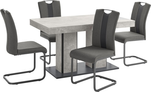 undefined, Essgruppe »ROSE G« bestehend aus einem Tisch und 4 Stühlen (5-tlg.), HELA Essgruppe »ROSE«, (Set, 5 tlg.), bestehend aus einem Tisch 140-180 cm und 4 Stühlen