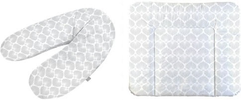 Rotho Babydesign, Rotho Babydesign Wickelauflage »Seashell Shape«, inklusive Stillkissen Multi; Made in Europe, 
