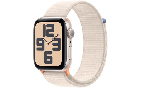 Apple, APPLE Watch SE (GPS) 44 mm - Smartwatch (Stufenlos verstellbar, Textil (Carbon Neutral), Polarstern/Polarstern), APPLE Watch SE (GPS) 44 mm - Smartwatch (Stufenlos verstellbar, Textil (Carbon Neutral), Polarstern/Polarstern)