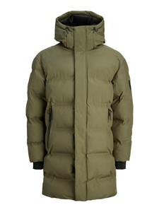 Jack & Jones Steppjacke »JCOFUSION LONG PUFFER JACKET«, mit Kapuze, in langer Form