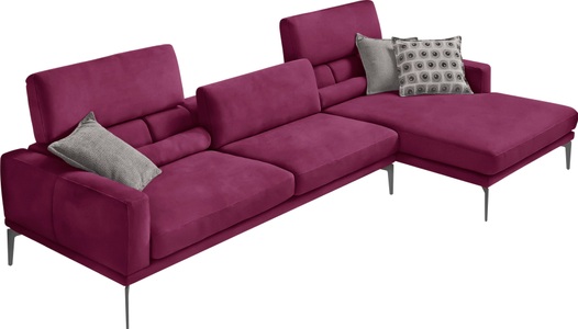 Egoitaliano Ecksofa »Masu«, inkl. 2 Kissenrollen, Rückenelemente manuell verstellbar, mit Metallfüssen