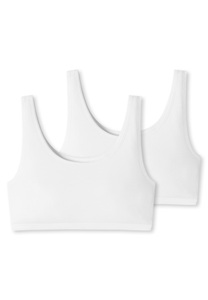 uncover by SCHIESSER Bustier »UNCOVER Cotton«, breite Träger, Cotton-Mix, elastisch, soft