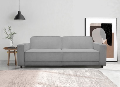 Dorel Home, Dorel Home 3-Sitzer »Allie Schlafsofa 225 cm«, Bett-Funktion (108/190cm), trendiger Cord o. pflegeleichter Velours, Dorel Home 3-Sitzer »ALLIE Schlafsofa 225 cm« Bett-Funktion (108/190cm), trendiger Cord o. pflegeleichter Velours