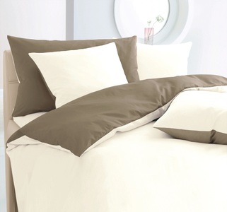 Home Fashion, Mikrofaser-Bettwäsche UNI, Home Fashion, »Double-Face«, HOME FASHION Bettbezug »Double-Face«, (1 St.), verdeckter Reissverschluss