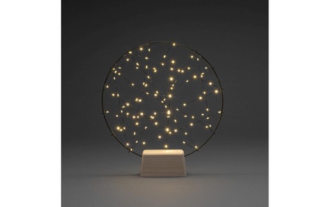 Konstsmide, Konstsmide 1783-787 LED-Szenerie Drahtgestell Bernstein LED Schwarz dimmbar, KONSTSMIDE LED Dekolicht »Tischdeko Metallsilhouet«