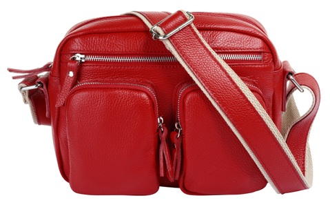 SAMANTHA LOOK, Samantha Look Umhängetasche, Samantha Look Umhängetasche, echt Leder, Made in Italy