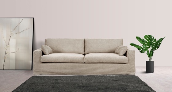LeGer Home by Lena Gercke, LeGer Home by Lena Gercke 3-Sitzer »Sölve«, mit optischer Husse, weicher Sitzkomfort, LeGer Home by Lena Gercke 3-Sitzer »Sölve«, mit optischer Husse, weicher Sitzkomfort