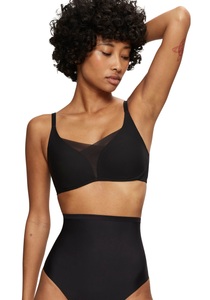 TRIUMPH, Bügelloser Bh, Wattiert Damen Schwarz 2, TRIUMPH SHAPE SMART BH ohne Bügel, gefüttert in schwarz