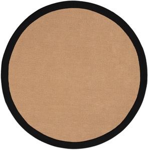carpetfine, carpetfine Sisalteppich »Sisal«, rund, 5 mm Höhe, carpetfine Sisalteppich »Sisal«, rund, 5 mm Höhe, mit farbiger Bordüre, Anti-Rutsch Rückseite