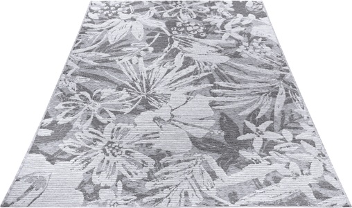 ELLE DECORATION, ELLE DECORATION Teppich »Lanao«, rechteckig, 4 mm Höhe, Flachgewebe In und Outdoor Teppich, Florales Design, Balkon, Terrasse, Garten, Wohnzimmer, Strapazierfähig, Pflegeleicht, ELLE DECORATION Teppich »Lanao«, rechteckig, 4 mm Höhe, Flachgewebe, Florales Design, Strapazierfähig, Pflegeleicht