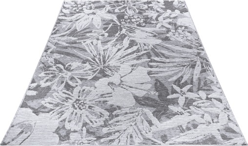 ELLE DECORATION, ELLE DECORATION Teppich »Lanao«, rechteckig, 4 mm Höhe, Flachgewebe In und Outdoor Teppich, Florales Design, Balkon, Terrasse, Garten, Wohnzimmer, Strapazierfähig, Pflegeleicht, ELLE DECORATION Teppich »Lanao«, rechteckig, 4 mm Höhe, Flachgewebe, Florales Design, Strapazierfähig, Pflegeleicht