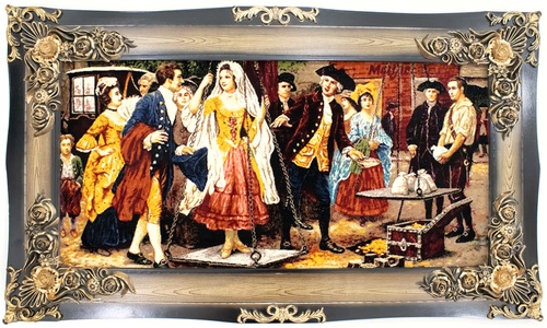 MorgenLand, morgenland Wandteppich »Bild-Teppich Figurativ 120 x 70 cm«, rechteckig, 0,6 mm Höhe, besonders weich durch Microfaser, morgenland Wandteppich »Bild-Teppich Figurativ 120 x 70 cm«, rechteckig, 6 mm Höhe, besonders weich durch Microfaser