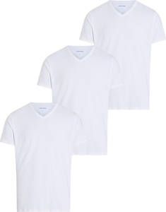 Calvin Klein Underwear T-Shirt »S/S V NECK 3PK«, (Packung, 3 tlg., 3er-Pack), mit Logo am Saum